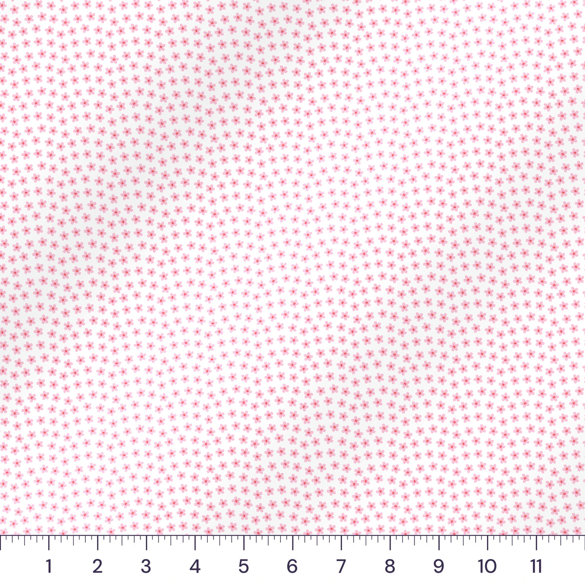 Pink Ditsy Floral Quilting Cotton – Tiny Flower Blender Fabric by the Yard