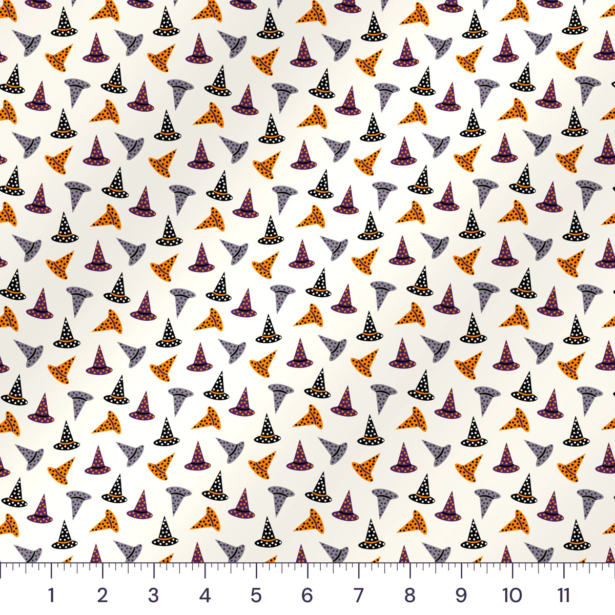 Halloween Witch Hat Quilting Cotton – Spooky Fabric by the Yard