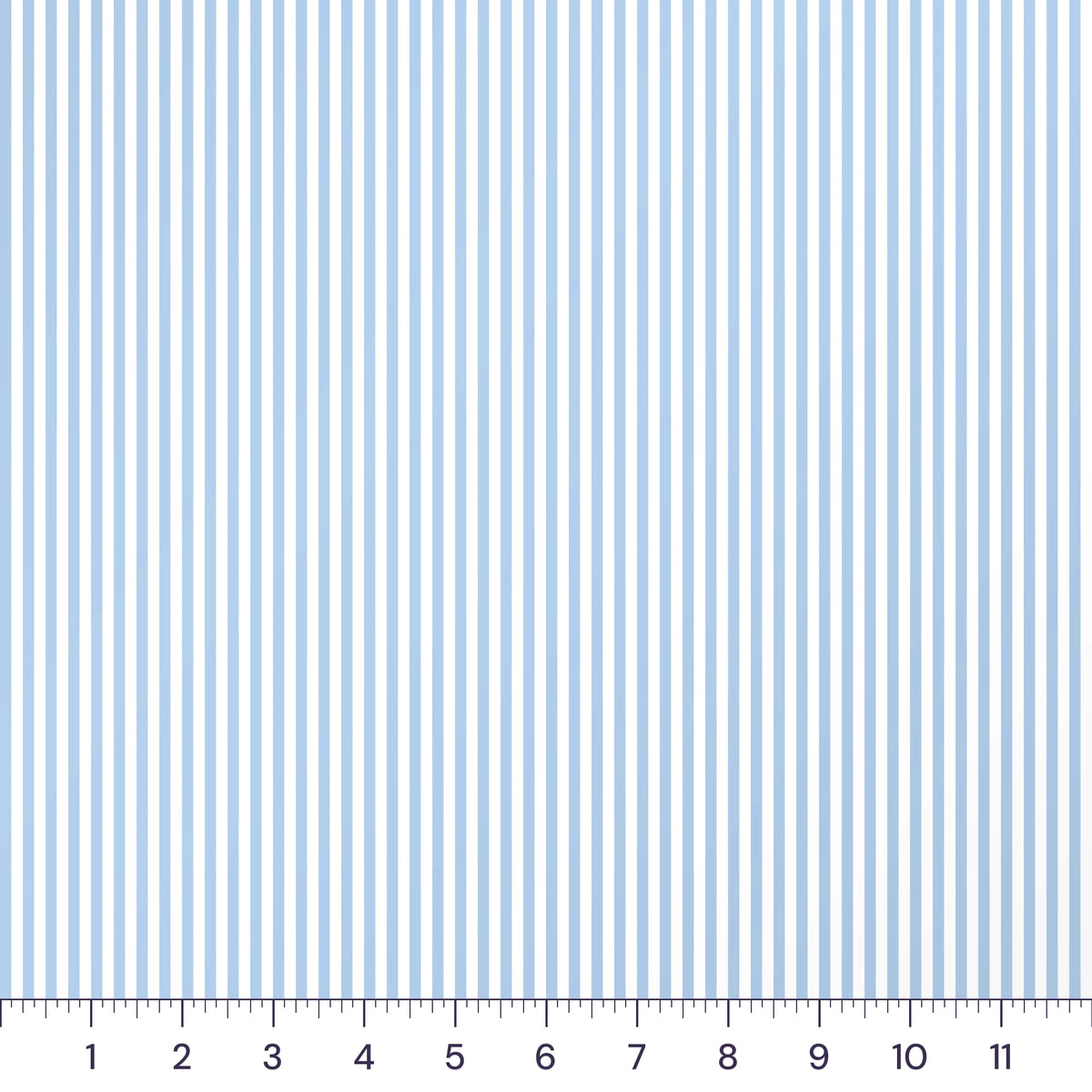 Baby Blue Candy Stripe Quilting Cotton – 1/8 Inch Ticking Stripe Fabric by the Yard