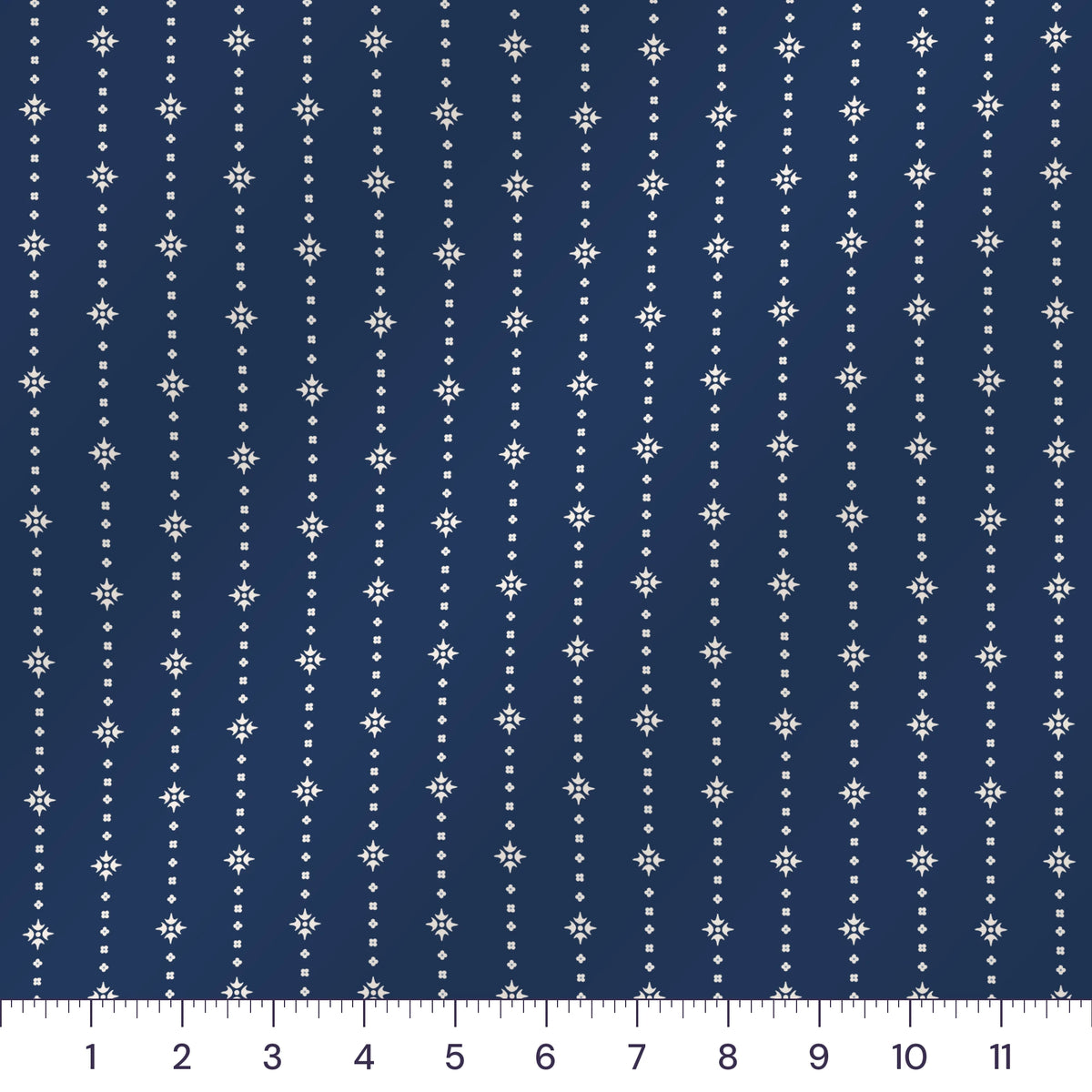 Navy Geometric Dot Quilting Cotton – Low-Volume Blender Fabric by the Yard