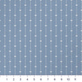 Ivory on Blue Ditsy Star Stripe Quilting Cotton – Low-Volume Blender Fabric by the Yard