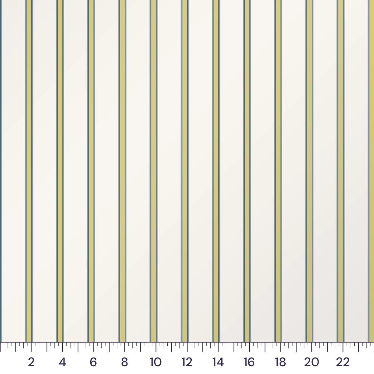 Green & Blue Willowmere Stripe Quilting Cotton – Tailored Pinstripe Ticking Fabric by the Yard