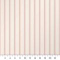 Blush & Cream Willowmere Stripe Quilting Cotton – Tailored Pinstripe Ticking Fabric by the Yard