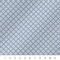 Soft Blue & Cream Thistle Star Quilting Cotton – Geometric Lattice Blender Fabric by the Yard