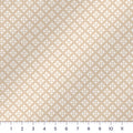 Beige & Cream Thistle Star Quilting Cotton – Geometric Lattice Blender Fabric by the Yard