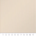 Warm Beige Candy Stripe Quilting Cotton – 1/8 Inch Ticking Stripe Fabric by the Yard