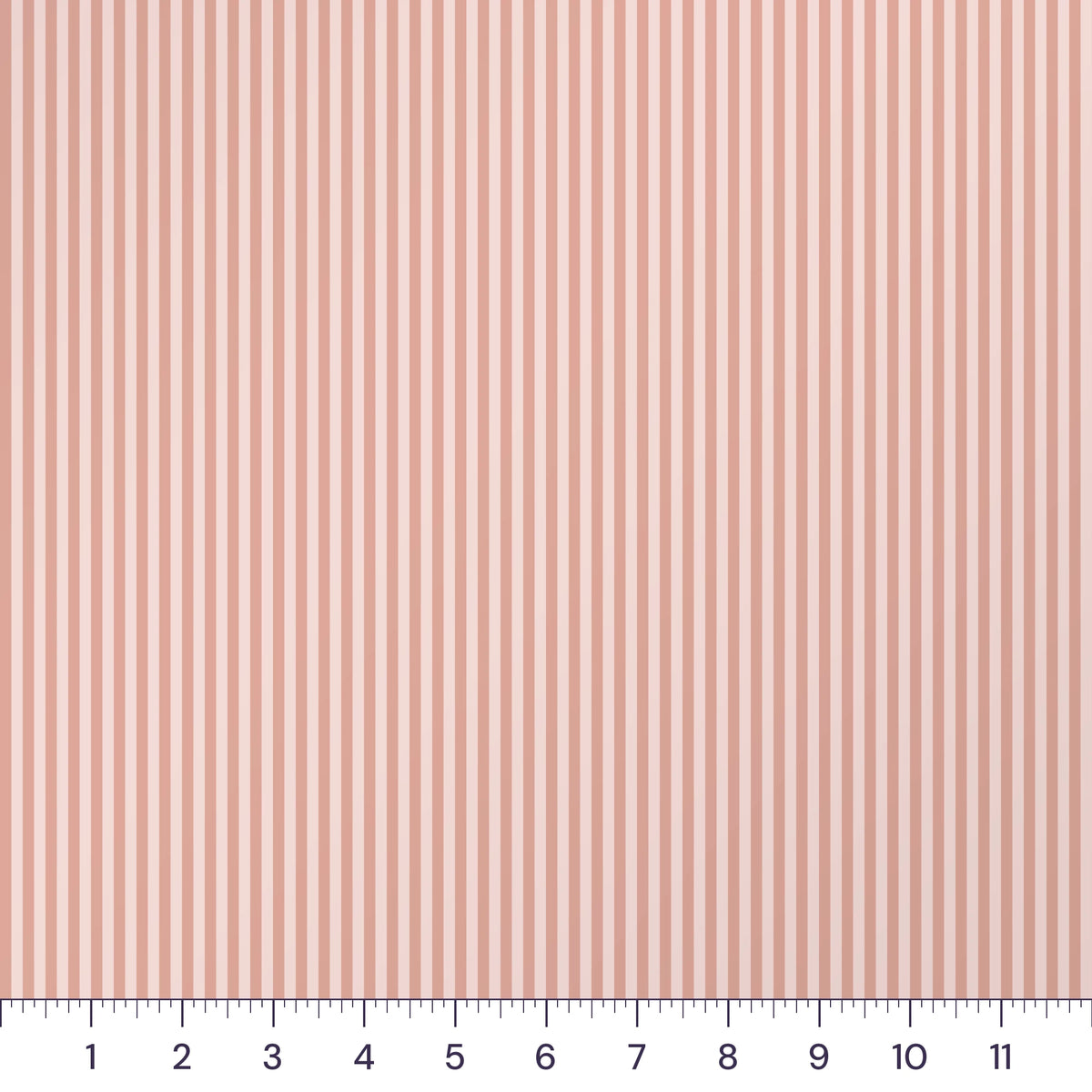 Blush Pink Candy Stripe Quilting Cotton – 1/8 Inch Ticking Stripe Fabric by the Yard