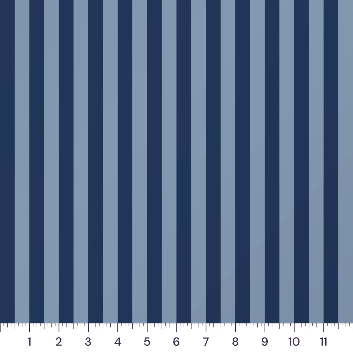 Navy & Dusty Blue Half-Inch Stripe Quilting Cotton – 1/2 Inch Stripe Fabric by the Yard