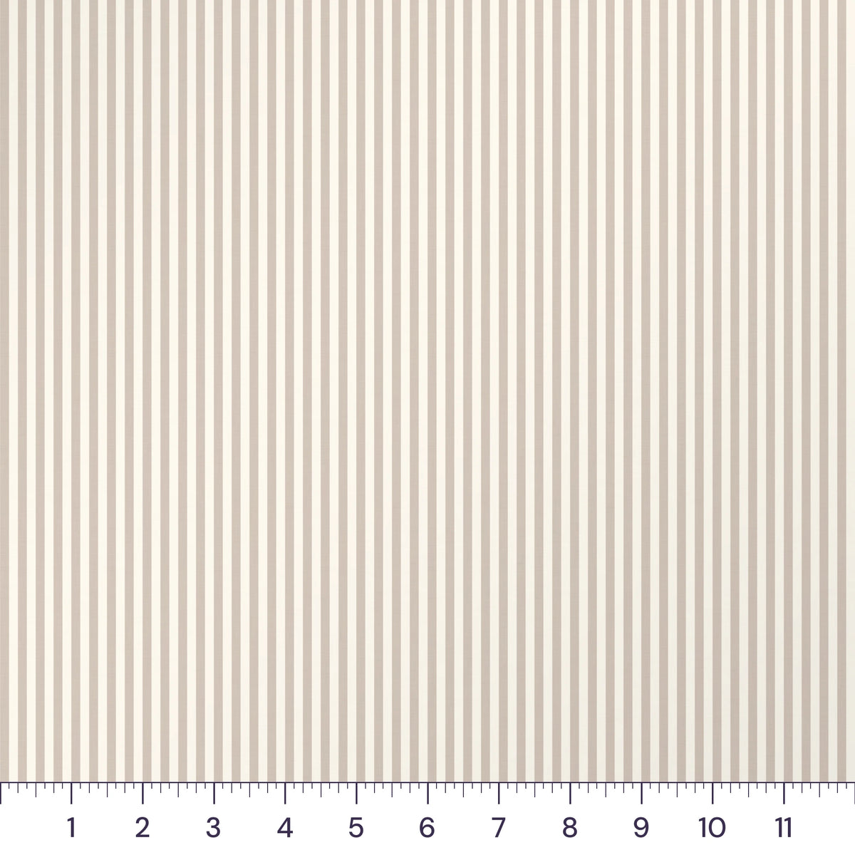 Greige Candy Stripe Quilting Cotton – 1/8 Inch Ticking Stripe Fabric by the Yard