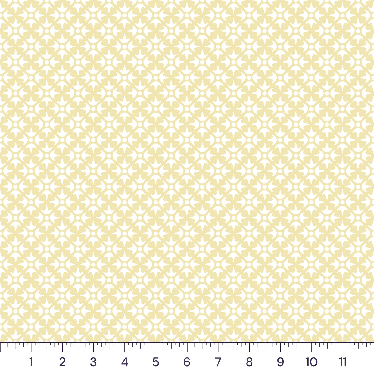 Pastel Yellow Thistle Star Quilting Cotton – Geometric Lattice Blender Fabric by the Yard