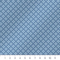 Dusty Blue Thistle Star Quilting Cotton – Geometric Lattice Blender Fabric by the Yard