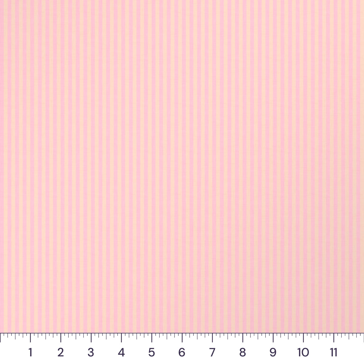 Blush Tonal Candy Stripe Quilting Cotton – 1/8 Inch Ticking Stripe Fabric by the Yard