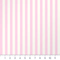 Pink & Cream Half-Inch Stripe Quilting Cotton – 1/2 Inch Stripe Fabric by the Yard