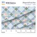 Pimpernel Lone Star fabric, 12 inch blocks shown 42 inches across with a ruler for true print scale