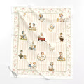 Silly Goose baby quilt panel laid flat – full 36 x 42 in panel