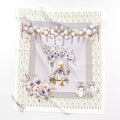 Lavender Goose baby quilt panel laid flat – full 36 x 42 in panel