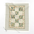 Little Birdie woodland bird baby quilt panel laid flat – full 36 x 42 in panel