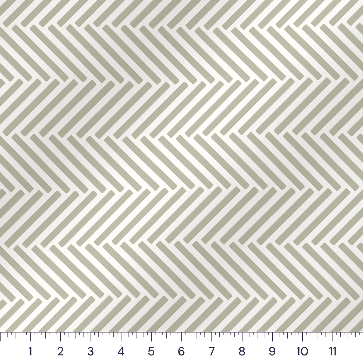 Greige Herringbone Quilting Cotton – Neutral Herringbone Blender Fabric by the Yard