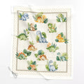 Little Jurassic dinosaur baby quilt panel laid flat – full 36 x 42 in panel