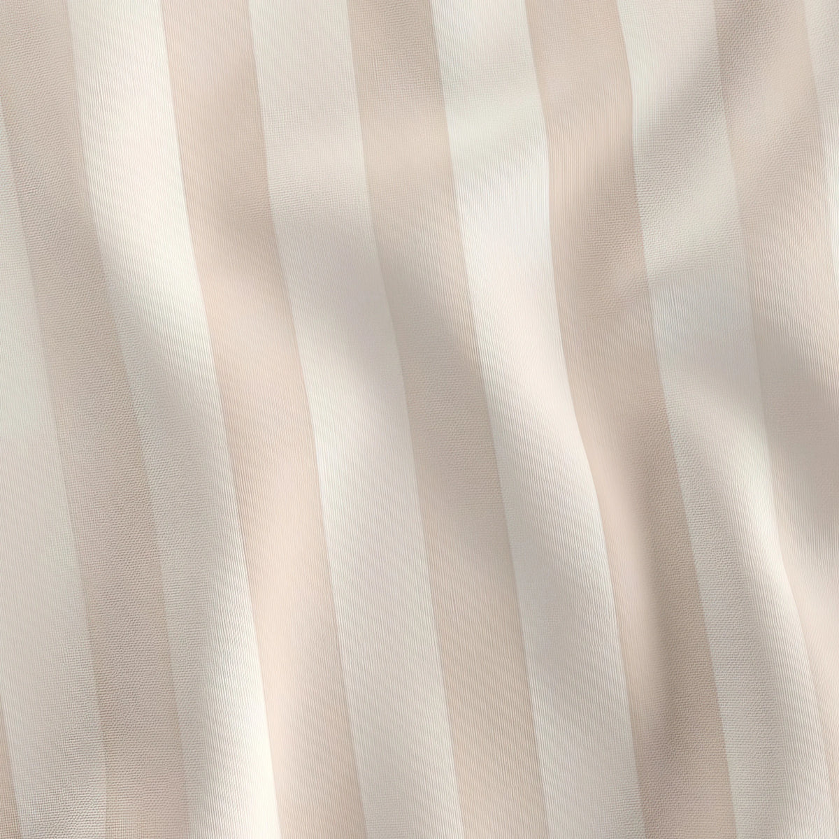 Elodie Stripe 1.5 inch blush and cream stripe quilting cotton draped to show the soft hand