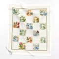 Little Gator alligator baby quilt panel laid flat – full 36 x 42 in panel