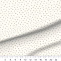Doodle Dots quilting cotton fabric – draped close-up with a ruler showing true print scale