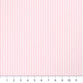 Baby Pink Candy Stripe Quilting Cotton – 1/8 Inch Ticking Stripe Fabric by the Yard