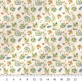 Dino Toss Quilting Cotton – Small Watercolor Dinosaur Fabric by the Yard