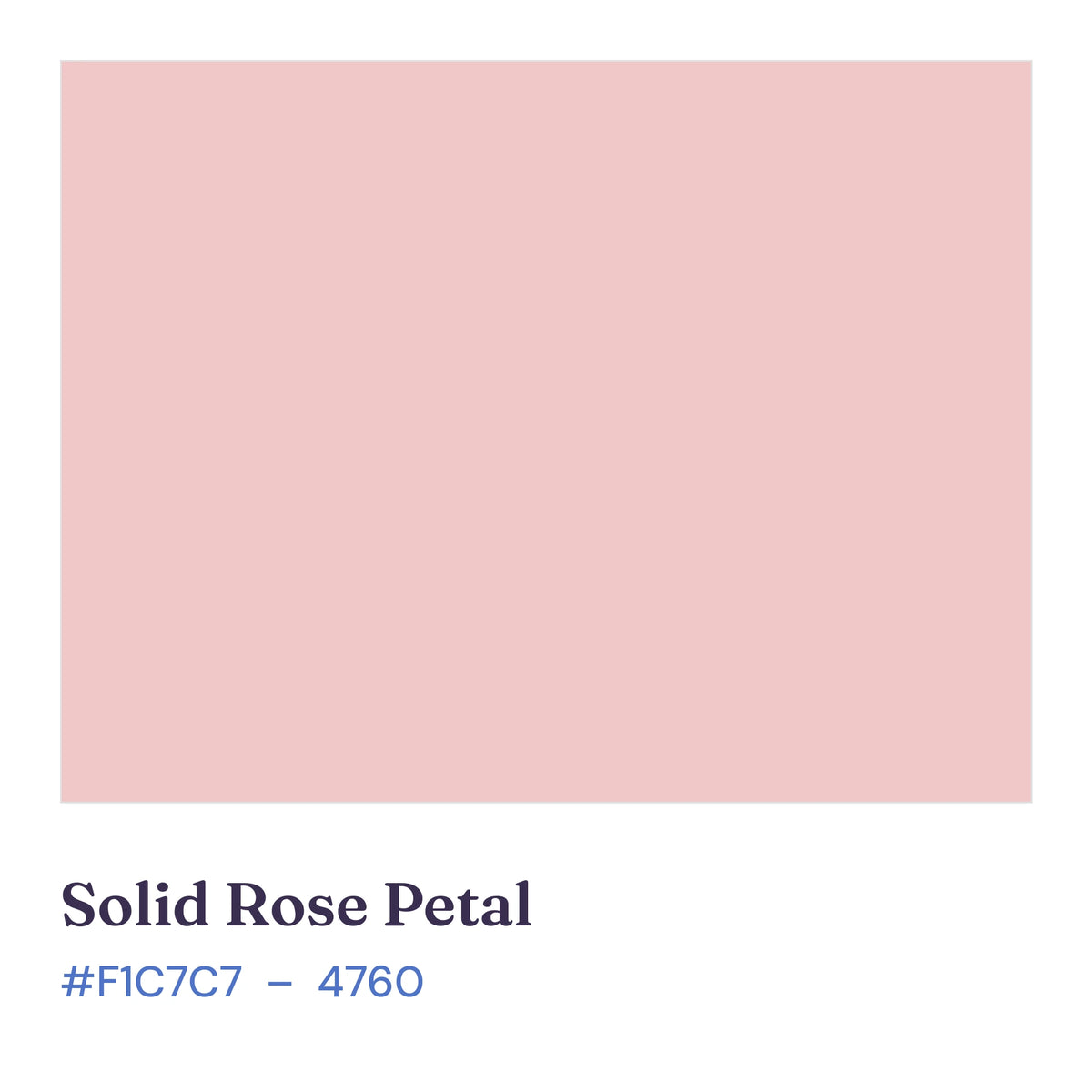 Solid Rose Petal quilting cotton color swatch, #F1C7C7