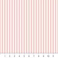Rose Petal 1/4 Inch Stripe Quilting Cotton – Pink & Cream Stripe Fabric by the Yard