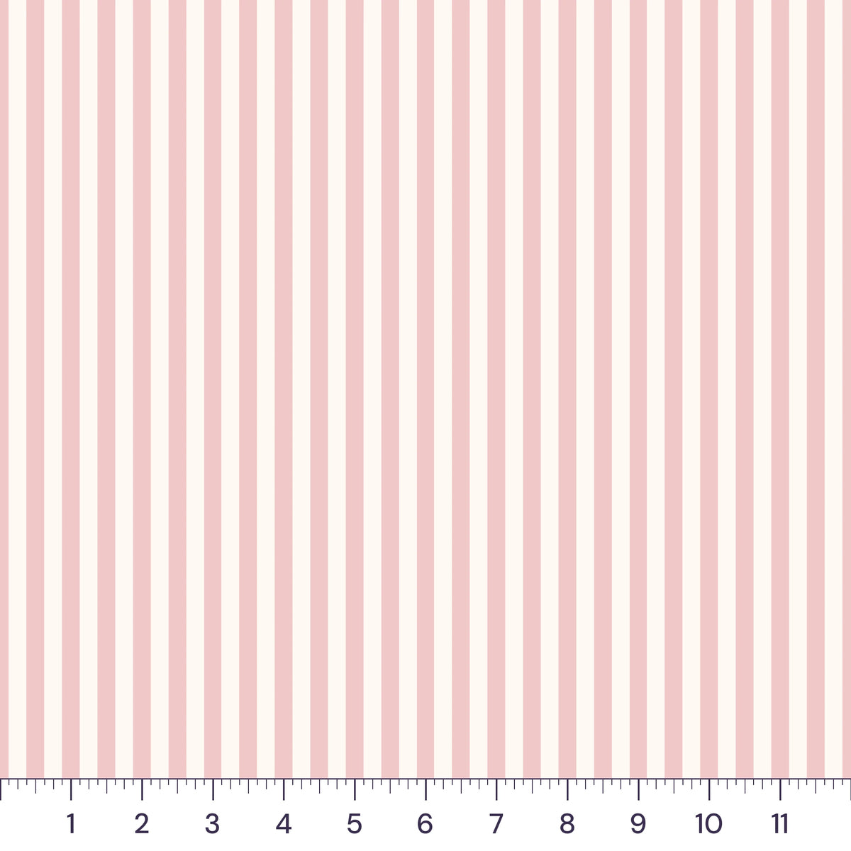 Rose Petal 1/4 Inch Stripe Quilting Cotton – Pink & Cream Stripe Fabric by the Yard