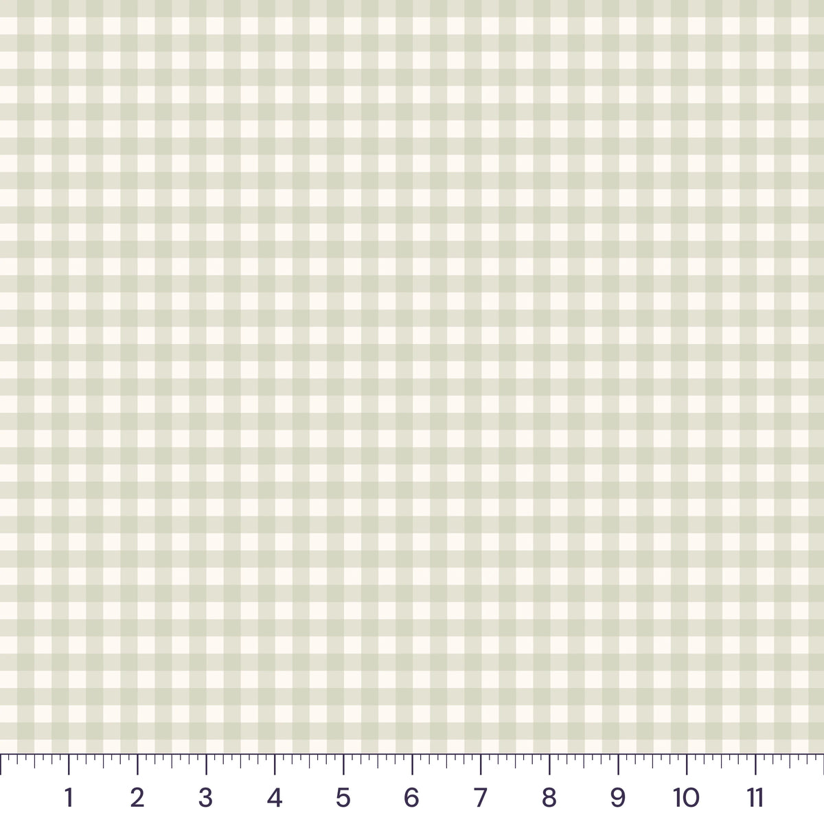 Sage Mini Gingham Quilting Cotton – 1/4 Inch Check Fabric by the Yard