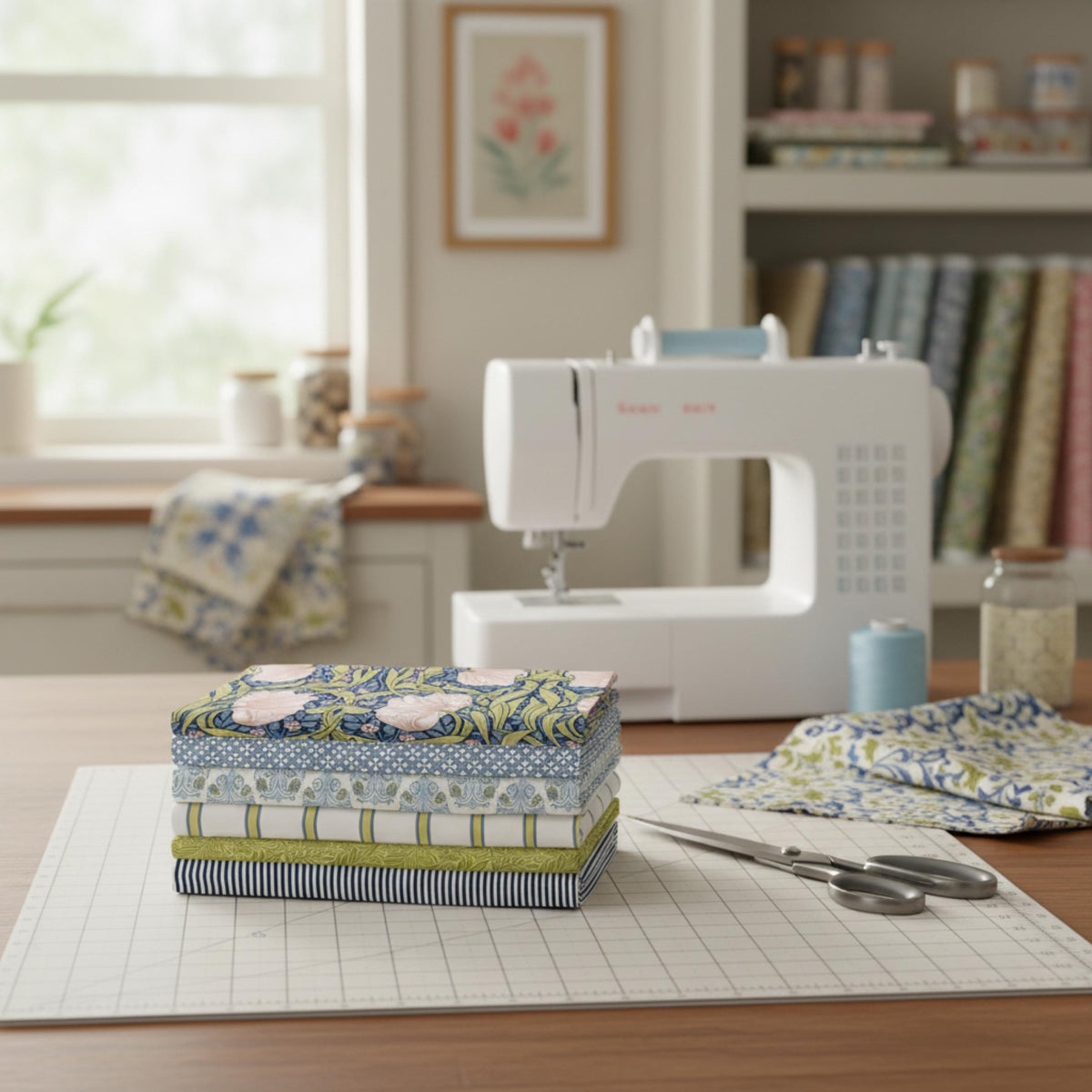 Heritage Blush Floral fabric yardage