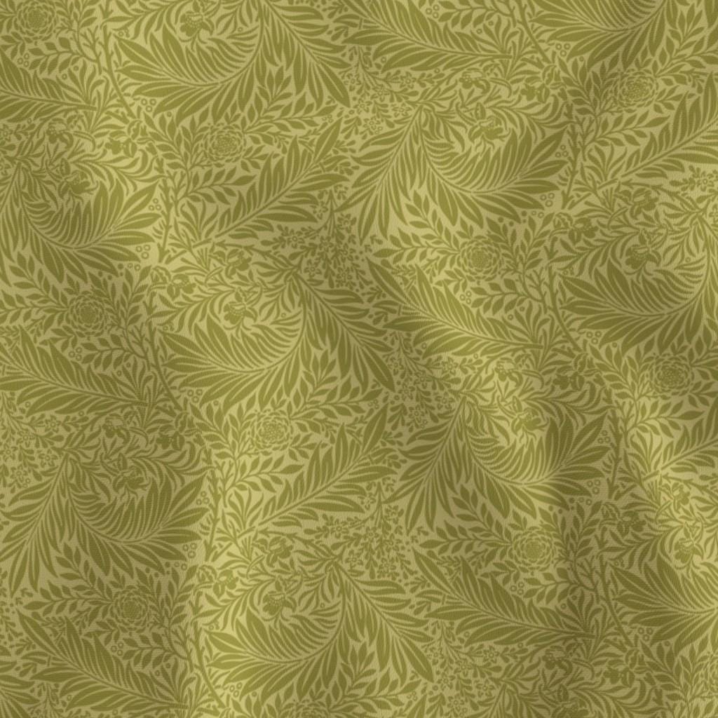 Rich Green Larkspur fabric – green William Morris Larkspur quilting cotton fabric by the yard