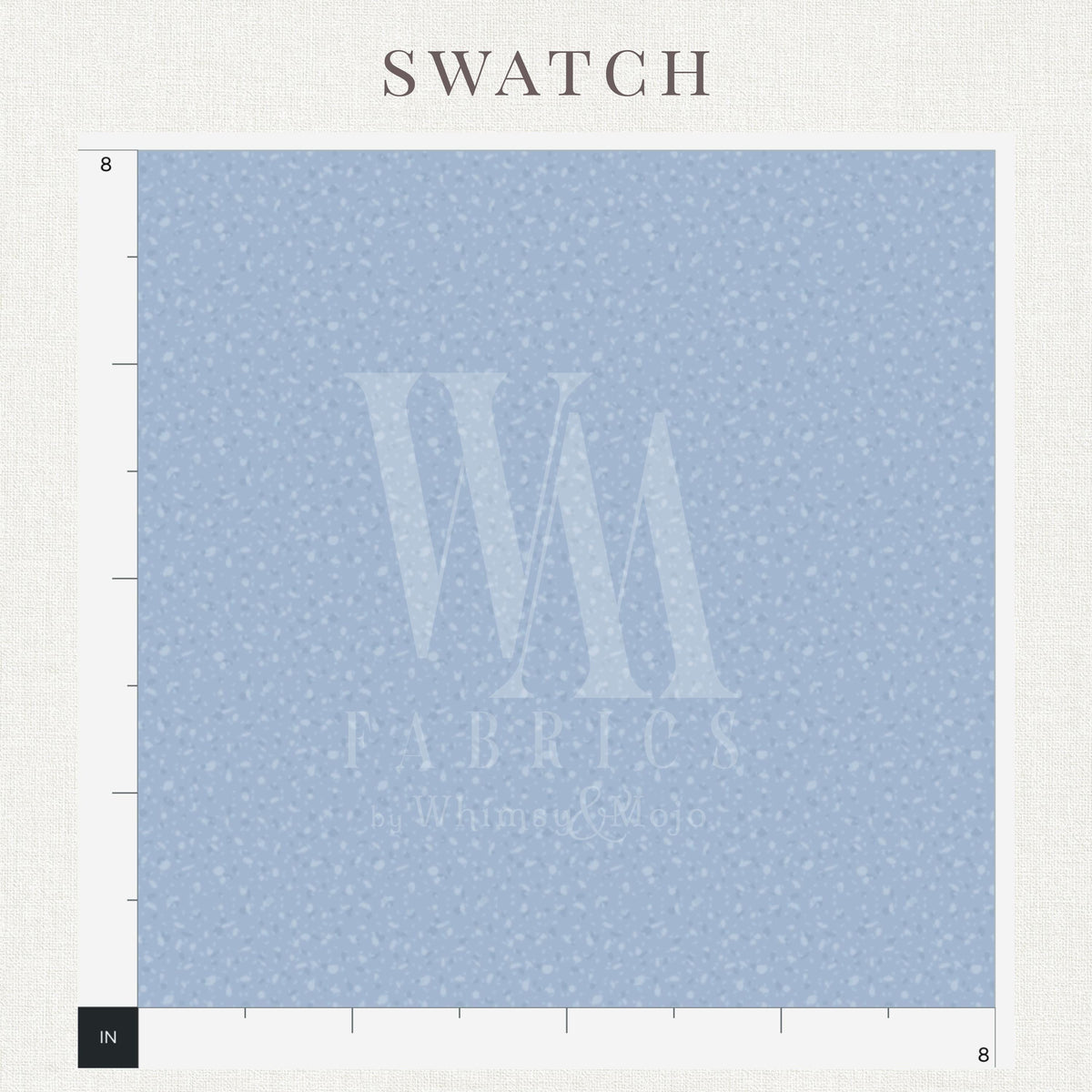 Dusty blue tonal texture print detail on dusty blue tonal blender fabric
