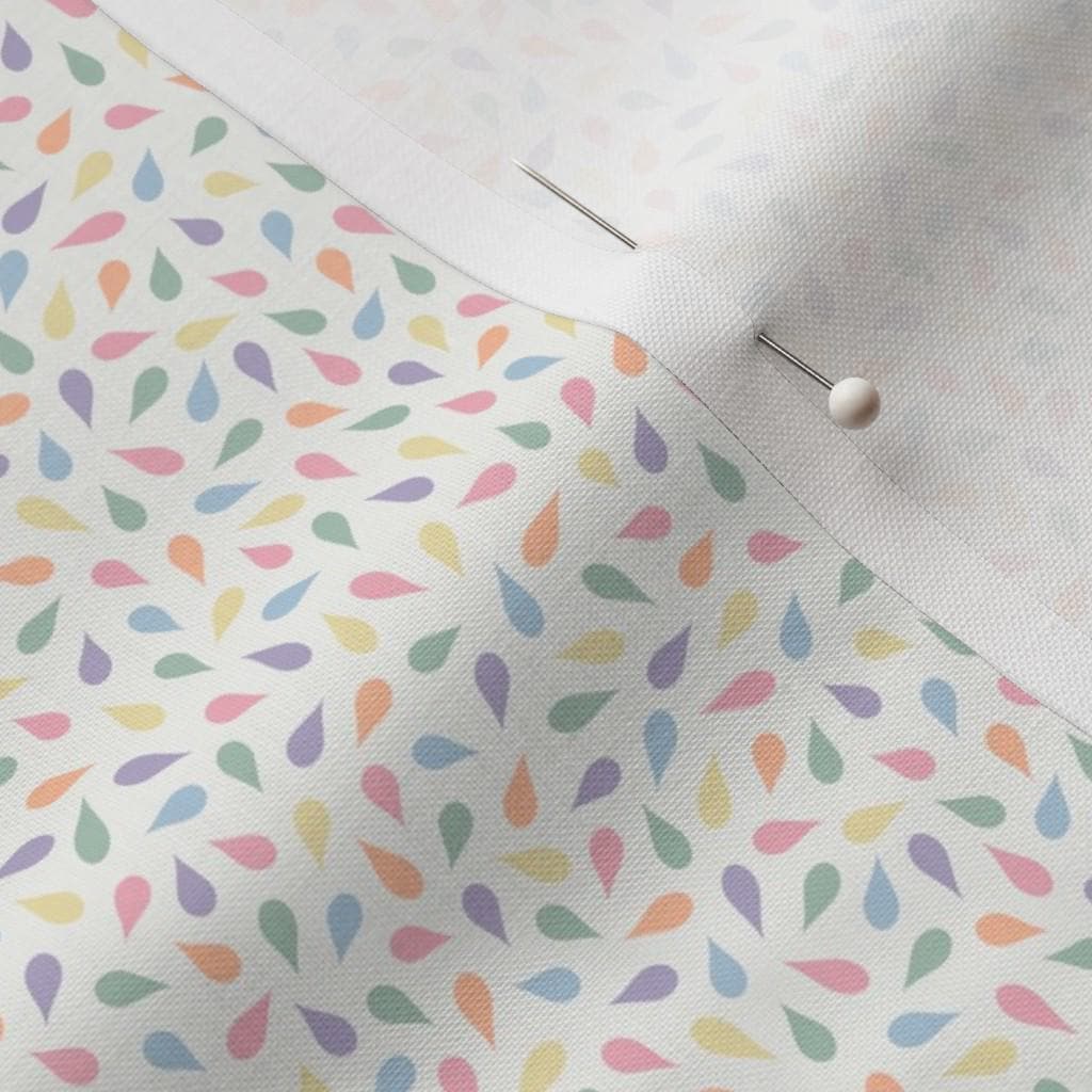 Pastel on Cream ditsy confetti fabric – pastel ditsy confetti petal quilting cotton fabric by the yard