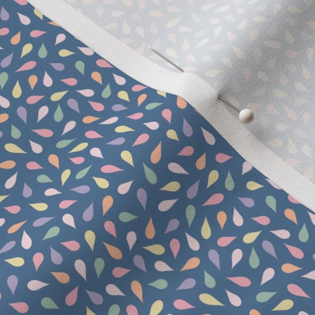 Dark Blue ditsy confetti fabric – dark blue ditsy confetti petal quilting cotton fabric by the yard