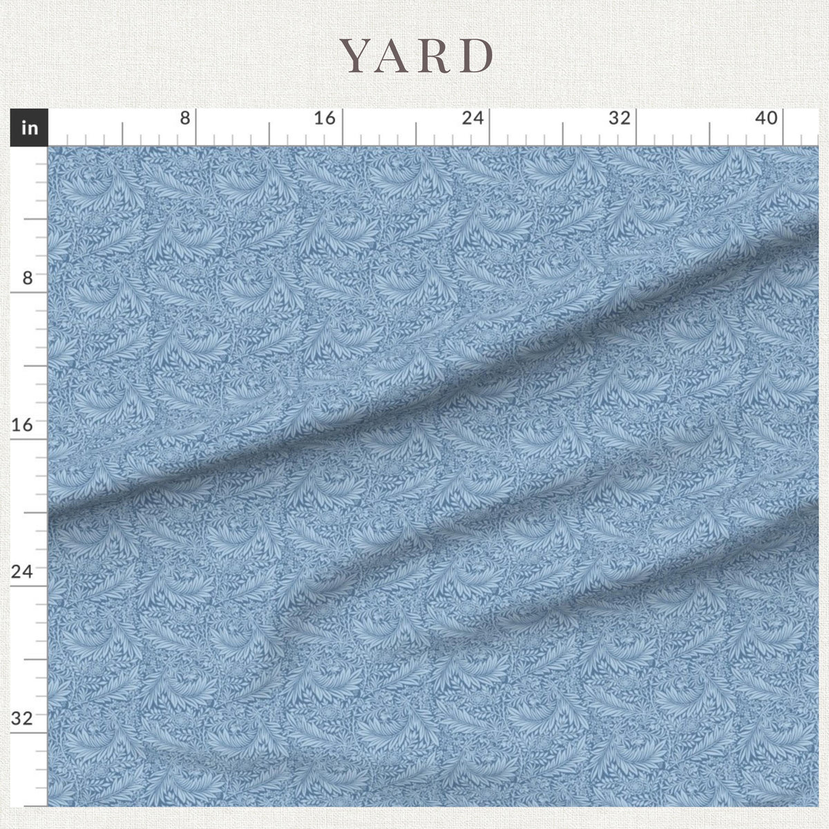 Dusty Blue Larkspur fabric for quilts, backing and sewing projects