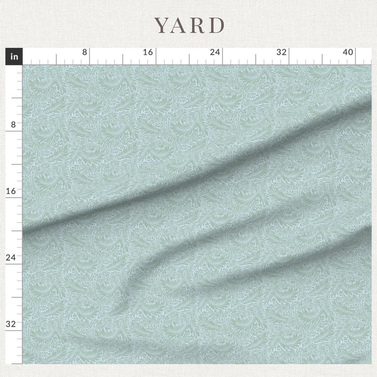 Sage & Light Blue Larkspur fabric for quilts, backing and sewing projects