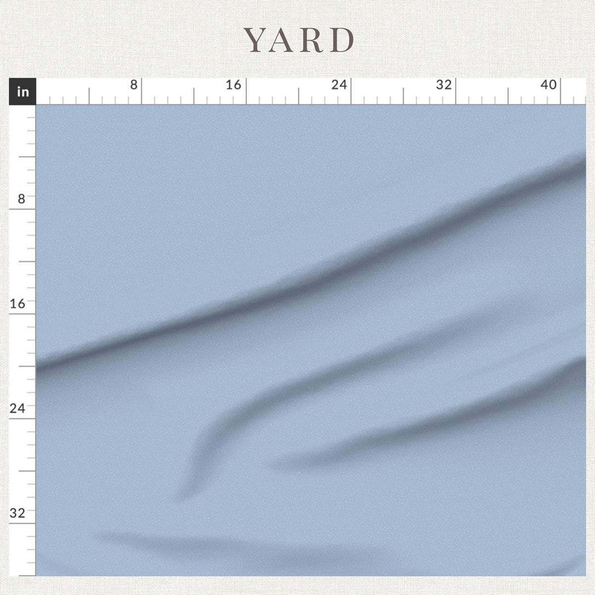 Printed dusty blue tonal texture pattern on dusty blue tonal blender fabric