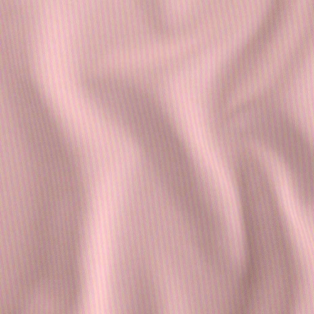 Blush Tonal 1/8 inch candy stripe fabric draped to show the soft hand and fine tonal blush-on-blush stripe
