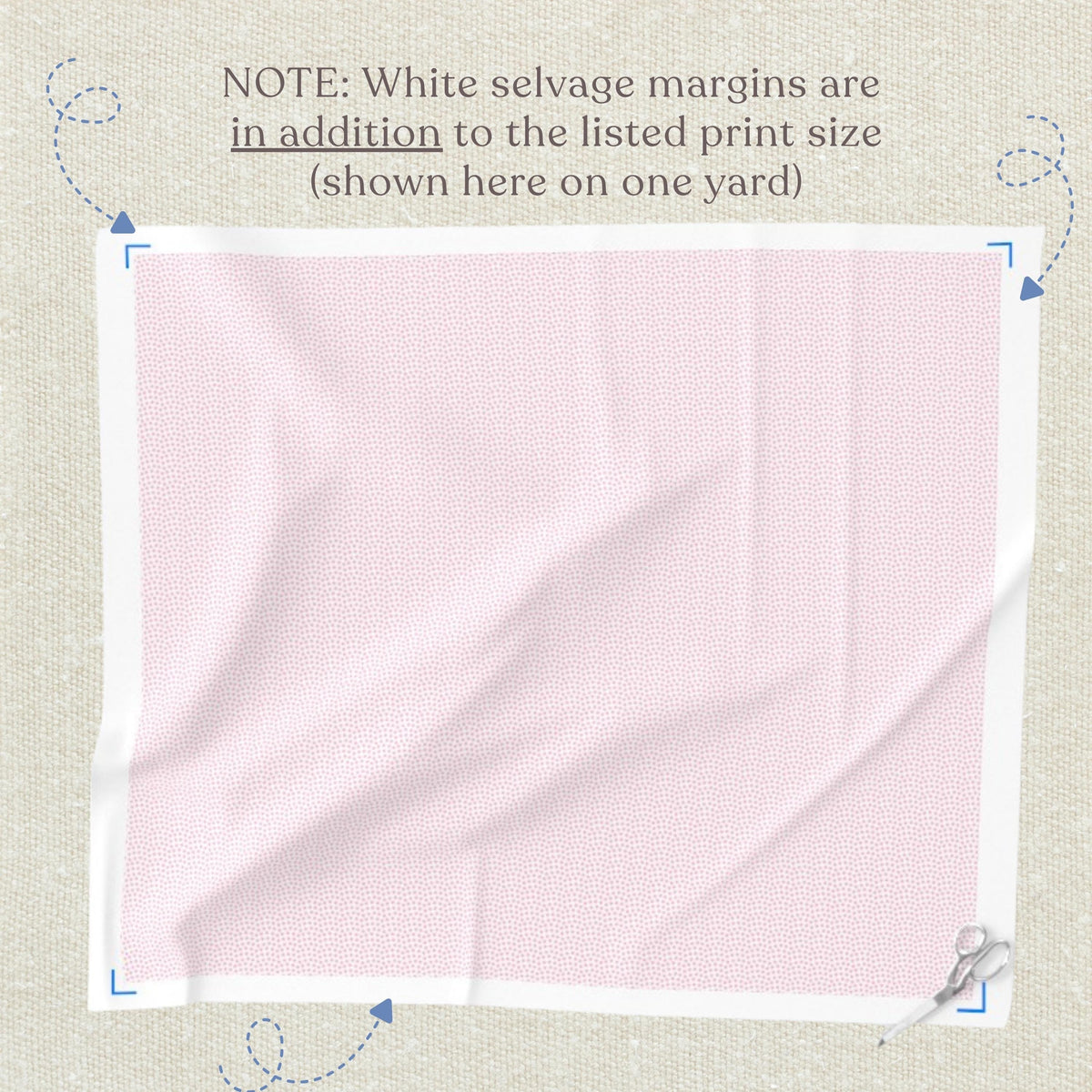 Pink ditsy floral fabric, 100% cotton yardage and fat quarters