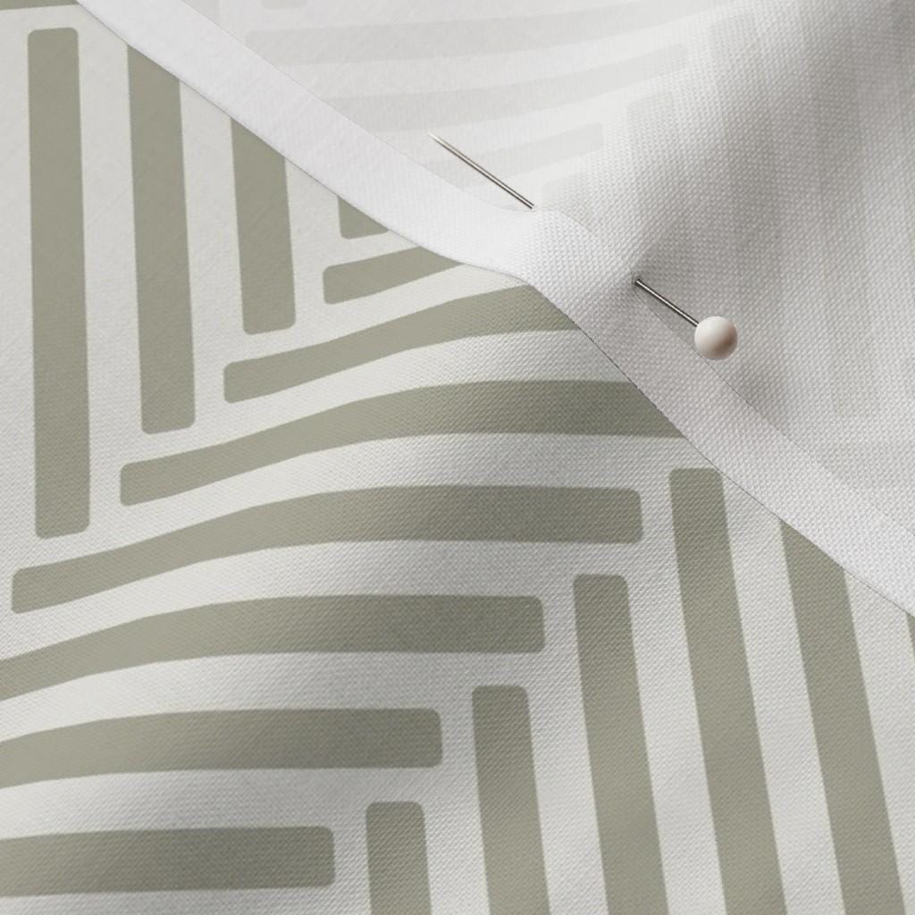 Greige herringbone print on cotton quilting fabric, Little Birdie quilt panel coordinate