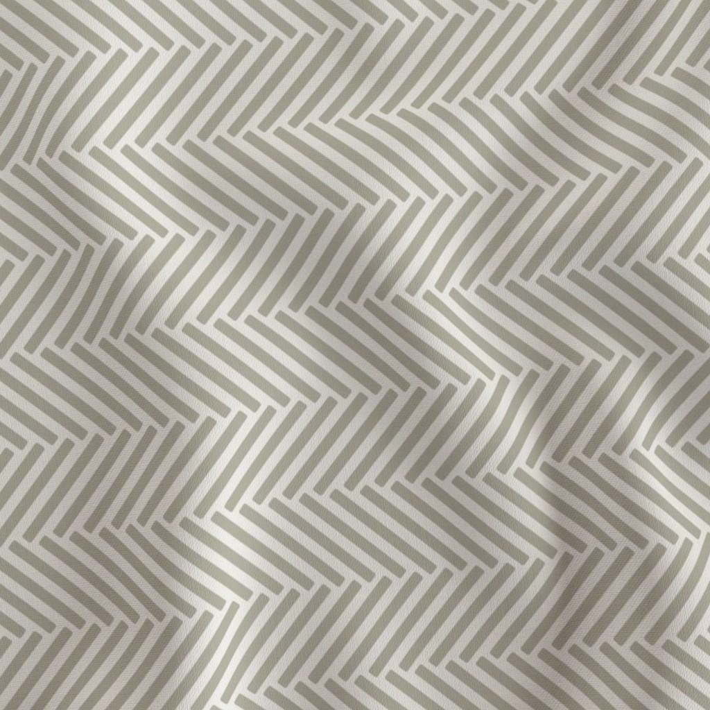 Little Birdie greige herringbone coordinate quilting cotton by the yard