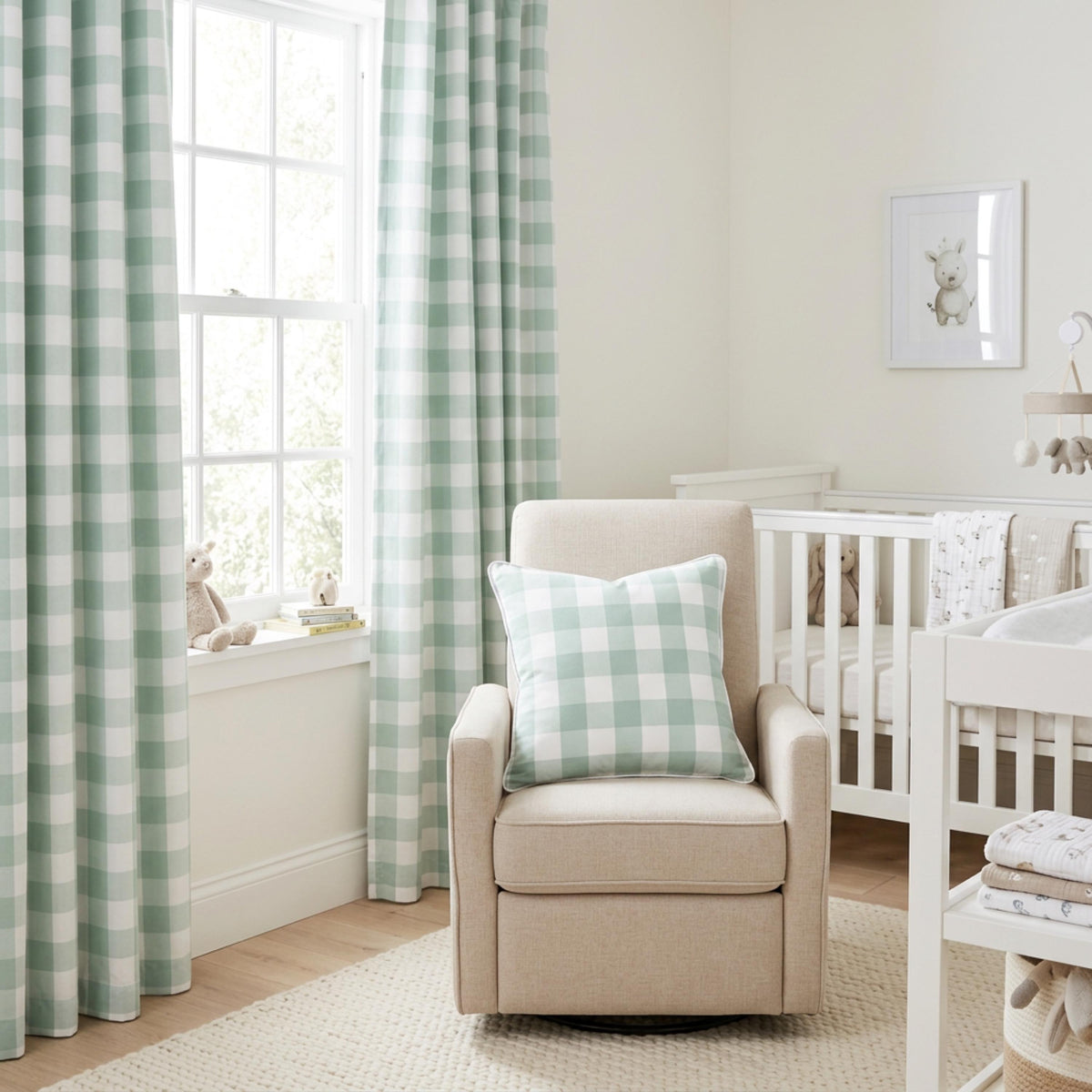3 in Check gingham fabric quilting fabric