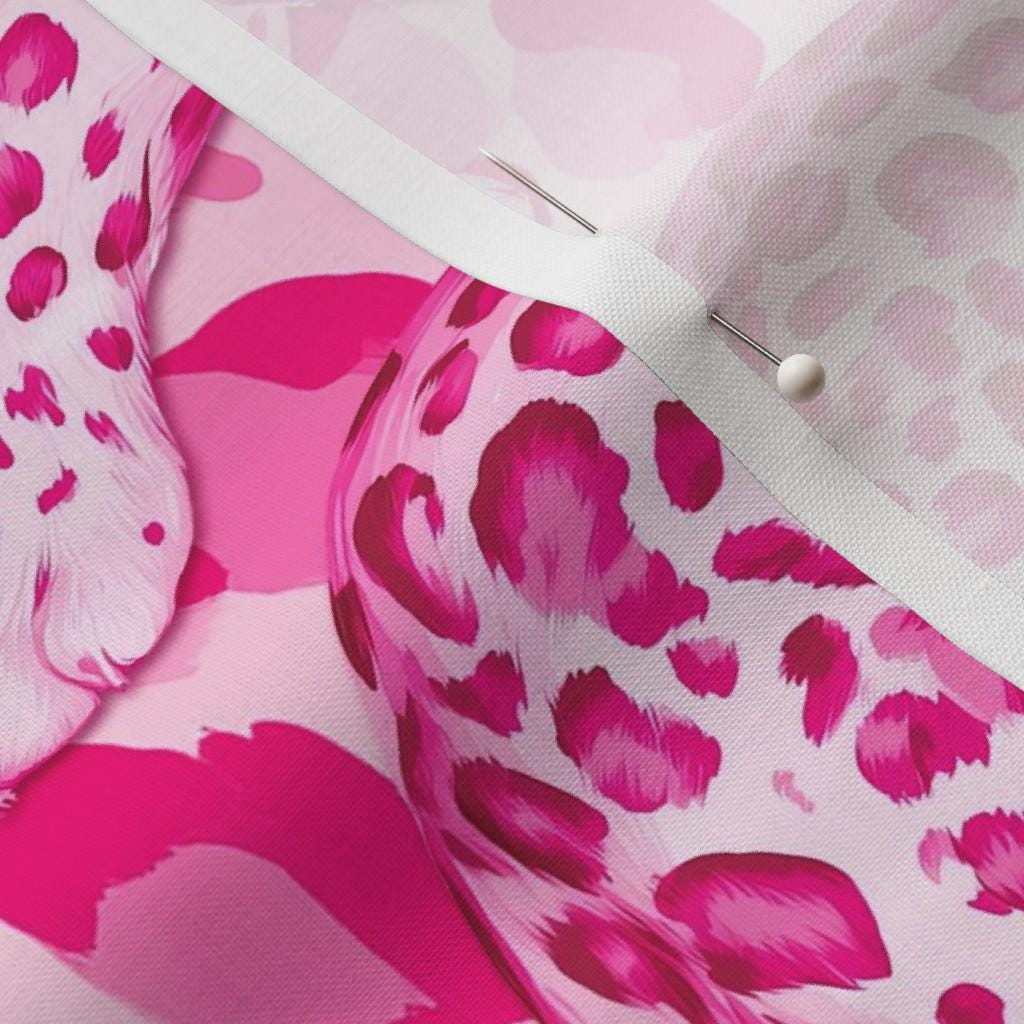 Hot Pink Leopard fabric yardage